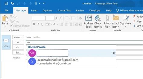 outlook auto correct|outlook autofill email address.